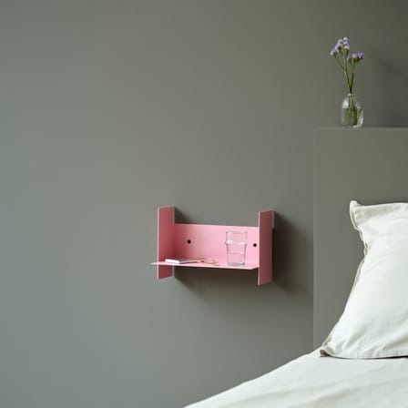 Étagère Pli métal rose / L 30 x P 15 cm - TIPTOE