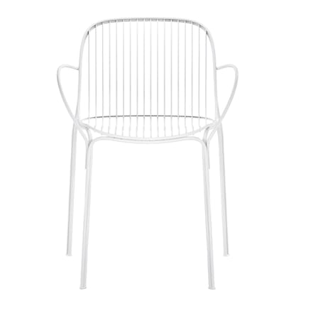 Fauteuil HiRay métal blanc - Kartell