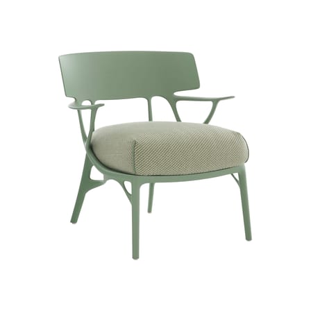 Fauteuil rembourré A.I. Lounge OUTDOOR tissu vert - Kartell
