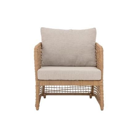 Fauteuil rembourré Penzano / Tressage polyrotin - Bloomingville