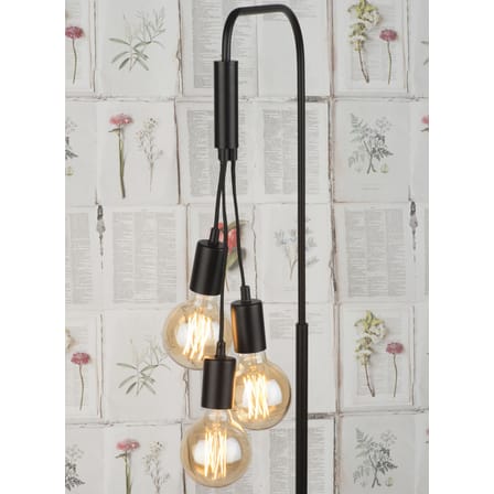 Oslo Floor lamp metal stone black / 3 bulbs - H 190 cm - It's about Romi