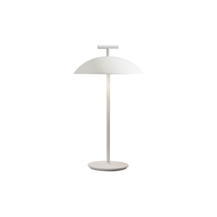 Kabellose, wiederaufladbare Außenlampe Mini Geen-A OUTDOOR metall weiß / Stahl - H 36 cm - Kartell