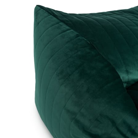 Kindersessel Chelsea textil grün / Sitzkissen - Eco-velours - NOBODINOZ
