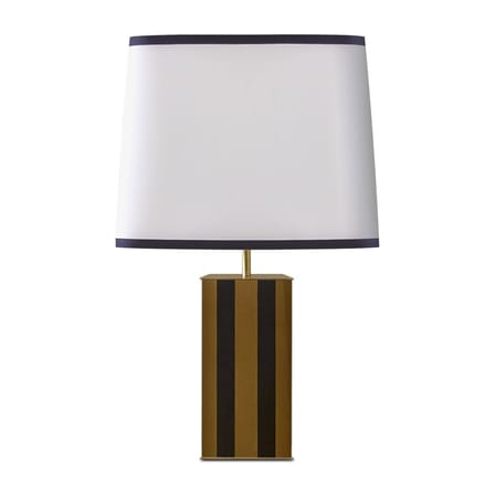 Lampada da tavolo Elysée tessuto legno nero giallo / H 71 cm - Legno laccato & Tessuto - RED Edition