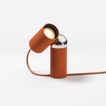 Lampe de table Bilboquet plastique rouge / Orientable - Flos
