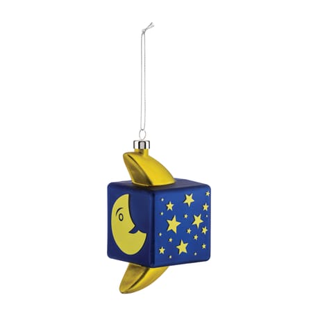 Palle di Natale Mooncube vetro multicolore / Vetro soffiato dipinto a mano - Alessi