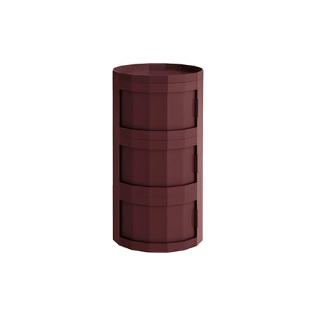 Rangement Facet High / H 66 cm - 3 portes / Avec roulettes - Hay