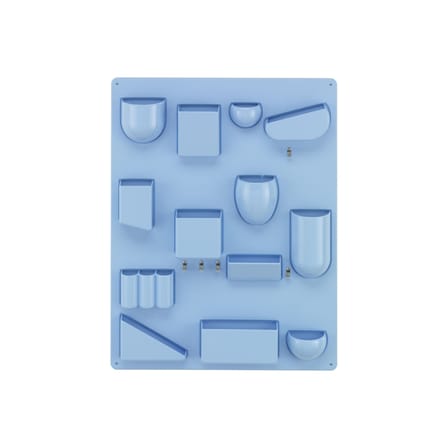 Rangement mural Uten.Silo II RE bleu / Plastique recyclé - Dorothee Becker (1970) - 52 x 68 cm - Vitra