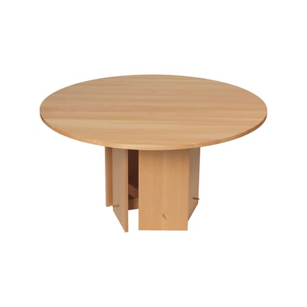 Aukko Round table natural wood / Ø 140 cm - Ferm Living