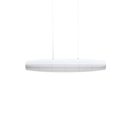 Suspension Colonne Horizontal tissu blanc / LED - L 130 cm - Dix Heures Dix