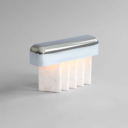 Beetle LED Wireless rechargeable lamp metal marble silver / Marble - 101 COPENHAGEN