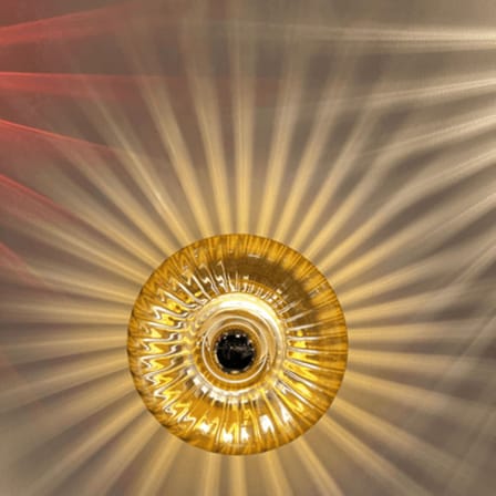 Applique Grace verre orange / Small - Ø 20 cm - ELEMENTS LIGHTING
