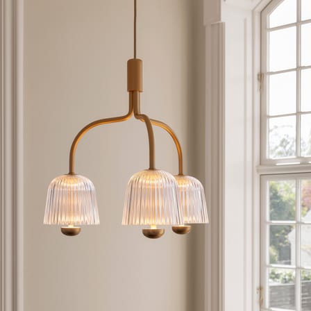 Suspension Asteea 3 LED / Lustre triple - Ø 40 cm - NUURA