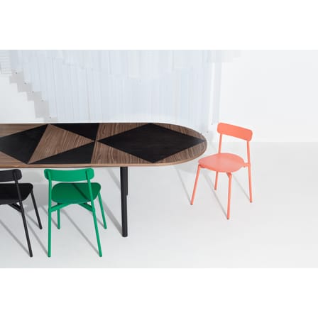 Chaise empilable Fromme métal vert / Aluminium - Petite Friture