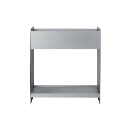 Fioriera autoportante Lager metallo argento / L 60 x P 25 x H 65 cm - Ferm Living