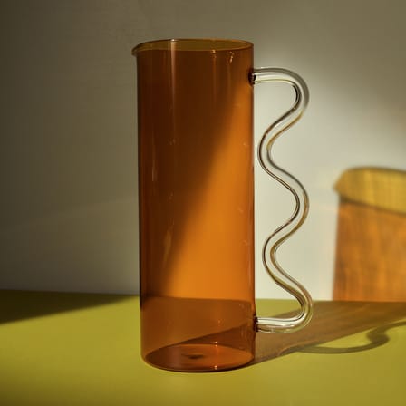Karaffe Wave glas orange / 1,4 L - Sophie Lou Jacobsen