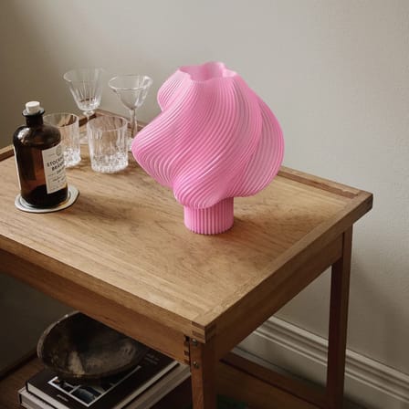 Lampe de table Soft Serve Regular rose / H 26 cm - CRÈME ATELIER