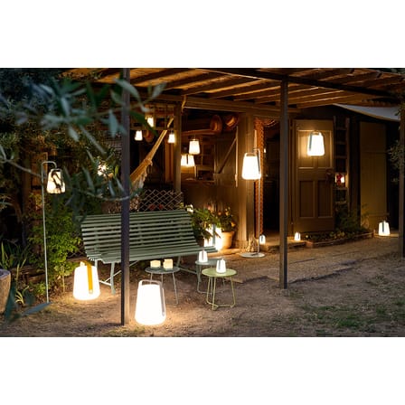 Lampe extérieur sans fil rechargeable Balad Large LED métal vert / H 38 cm - USB / Seconde vie - Fermob