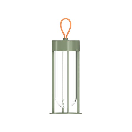 Lampe extérieur sans fil rechargeable In Vitro Unplugged LED métal verre vert / By Starck - Flos