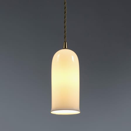 Olympia n°1 Pendant ceramic white / Ø 7.6 x H 17 cm - Serax