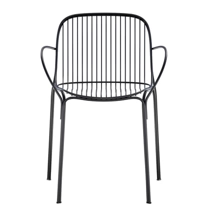 Poltrona HiRay metallo nero / Metallo - Kartell