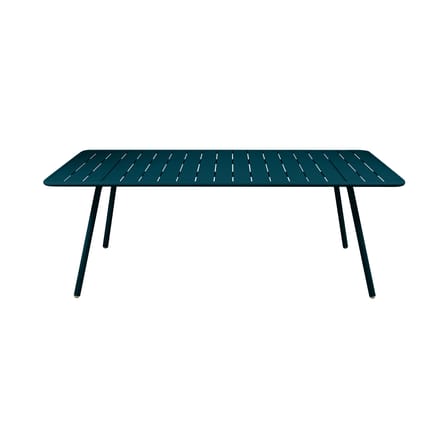Luxembourg Rectangular table metal blue / 207 x 100 cm - 8 to 10 people - Fermob