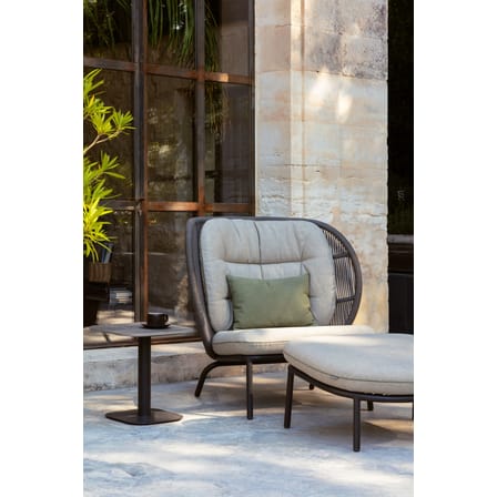 Repose-pieds Kodo tissu beige / 73 x 68 cm - Vincent Sheppard