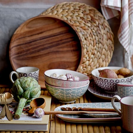 Set de table Ydun fibre végétale beige / Jacinthe d'eau - Ø 35 cm - Bloomingville