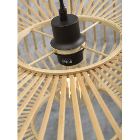 Sospensione Bromo Small legno naturale / Bambù - Ø 40 cm - GOOD&MOJO