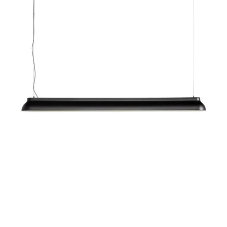Suspension PC Linear métal noir / LED - L 120 cm - Hay