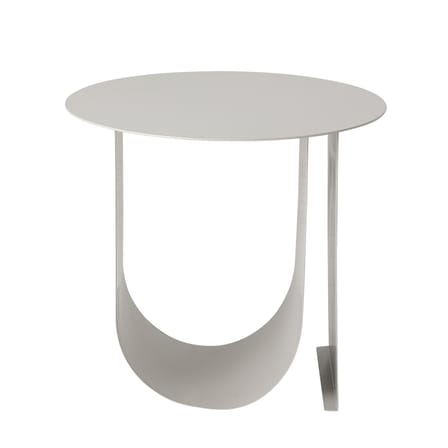 Table d'appoint Cher métal gris / Ø 43 cm - Porte-revues intégré - Bloomingville