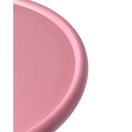 Table d'appoint Twister métal rose / Ø 46 x H 56 cm - Fonte aluminium - Pols Potten