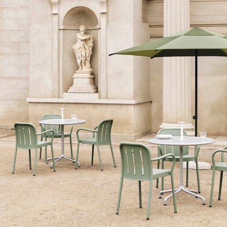 Table ronde Deville métal blanc / Ø 80 cm - Hay