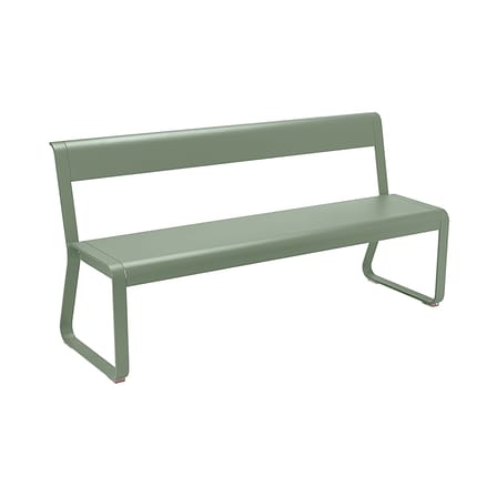 Banc avec dossier Bellevie métal vert / L 161 cm - 4 places - Fermob