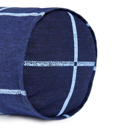 Coussin Vibes Cylinder tissu bleu marine / Ø 16 x L 50 cm - NOBODINOZ