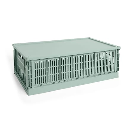 Couvercle  plastique vert / Pour panier Colour Crate X-Large 42,5 x 68,5 cm - Hay