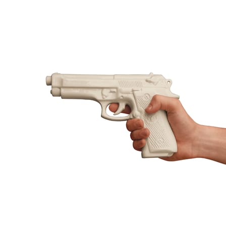 Décoration Memorabilia My Gun céramique blanc / Pistolet en porcelaine - Seletti