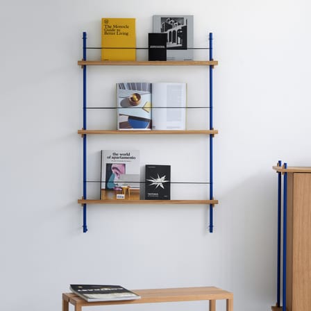Étagère Magazine Shelving – MS.115.1 bois naturel / Pour livres et magazines - L 85 x H 123 cm - MOEBE