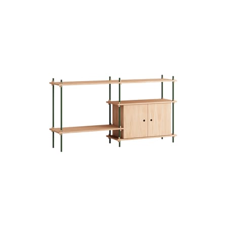Étagère Shelving System – s.85.2.C bois naturel / L 162 x H 85 x Prof. 35 cm - MOEBE
