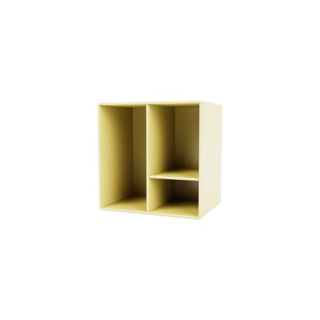 Rangement mural Montana Mini 1002 bois jaune / 3 compartiments - 35 x 35 x P 25 cm - MONTANA