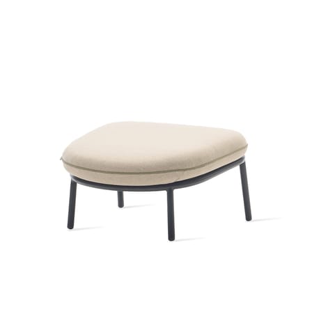 Repose-pieds Kodo tissu beige / 73 x 68 cm - Vincent Sheppard