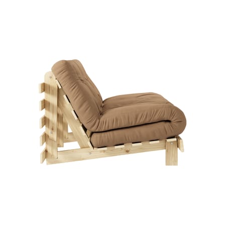 Schlafcouch Roots holz braun / B 140 cm - 3 Positionen / Struktur Pinie Klare Kiefer - KARUP