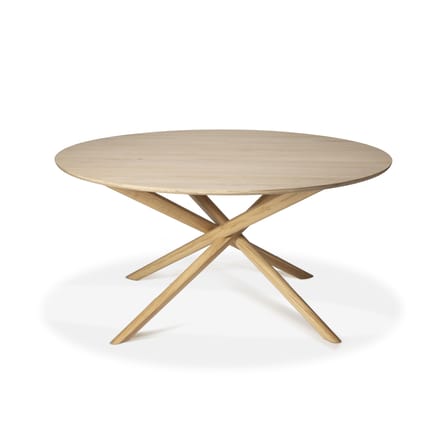 Mikado Round table natural wood / Solid oak - Ø 150 cm - Ethnicraft
