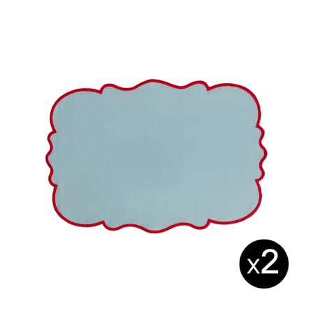 Set de 2 sets de table Smerlato tissu / 33 x 48 cm - Bitossi Home