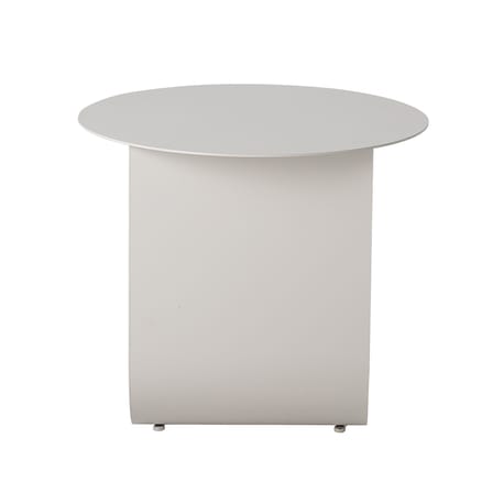 Table d'appoint Cher métal gris / Ø 43 cm - Porte-revues intégré - Bloomingville