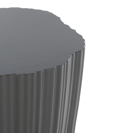 Table d'appoint Corteza plastique gris / 36 x 38 x H 48 cm - Kartell