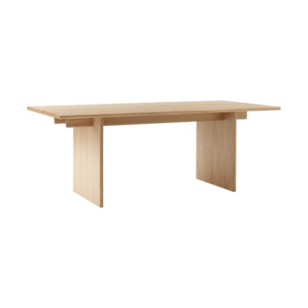 Table rectangulaire Ita OS1 bois naturel / 200 x 95 cm - &tradition