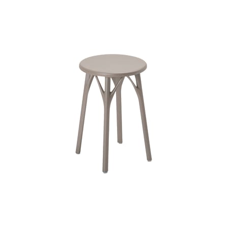 Tabouret A.I. LIGHT plastique gris / H 45 cm - Conçu par intelligence artificielle / Recyclé - Kartell
