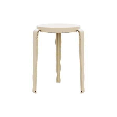 Tabouret empilable Lou Vague by Uchronia / Hêtre monochrome - TIPTOE
