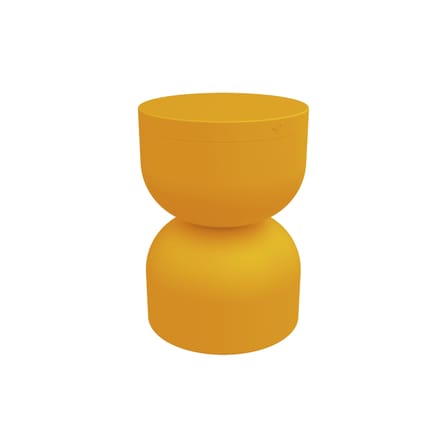Tabouret Piapolo métal jaune / Coffre rangement - Fermob